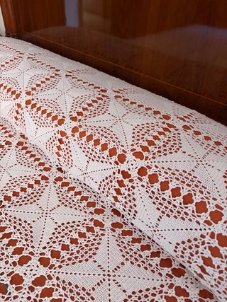 Colcha ganchillo artesanal cama matrimonio
