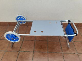 Carro/mesa de playa plegable