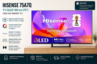 TV Hisense 75A7Q QLED 75” 4K UHD Smart TV