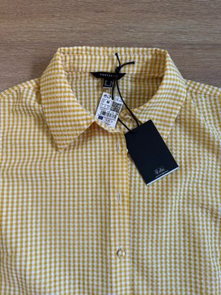 Vestido Cortefiel Amarillo Talla M