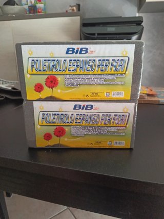 2 PZ Polistirolo espanso per fiori BiB