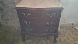 Dormitorio vintage madera roble completo
