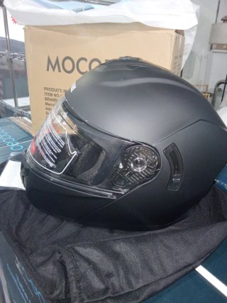 Casco de Moto MOCOERL Integral Negro Mate