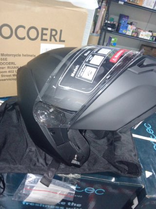Casco de Moto MOCOERL Integral Negro Mate