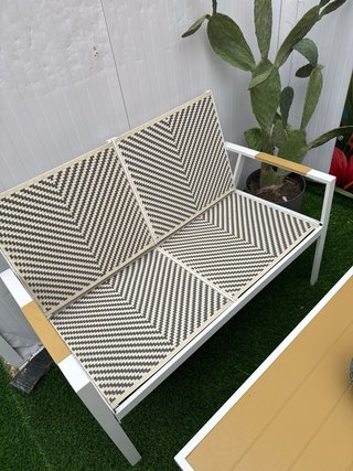 Conjunto exterior mesa y banco