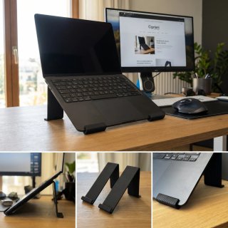 Soporte minimalista para MacBook de Apple