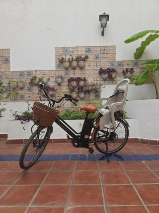 Bicicleta Eléctrica Biwbik con Silla Infantil.