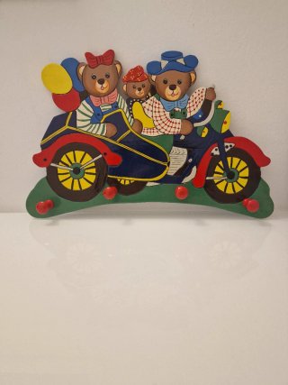 Appendiabiti Orsetti Vintage Moto
