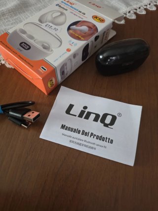 Auricolari Bluetooth LinQ K50 con clip