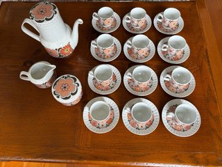 Juego de café porcelana Pontesa