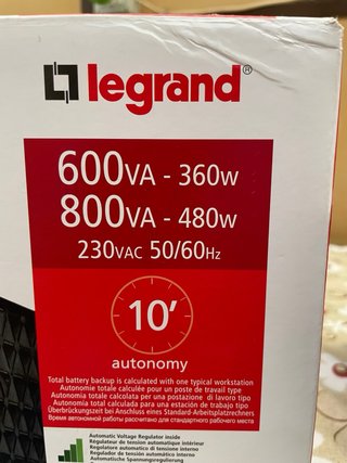LEGRAND 800va batteria nuova