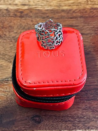 Anillo Tous Plata Diseño Coral