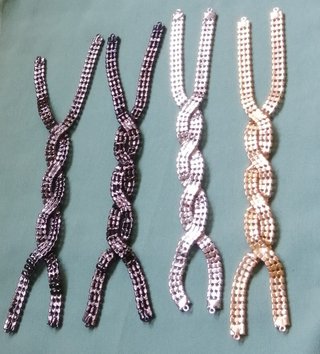 TRENZAS DE CRISTALES SWAROVSKI. PRECIO/UD.