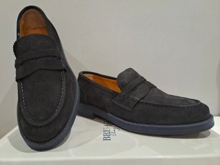 scarpe uomo mocassino pelle blu 44 nuovi
