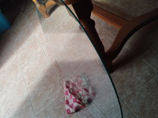 Cristal redondo para mesa. 80 cms diámetro