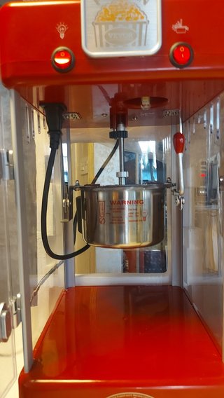 Máquina de Palomitas de Sobremesa Roja
