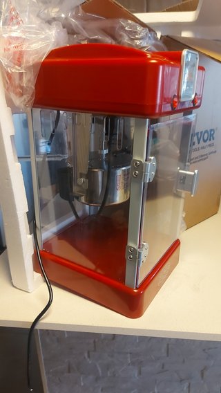 Máquina de Palomitas de Sobremesa Roja