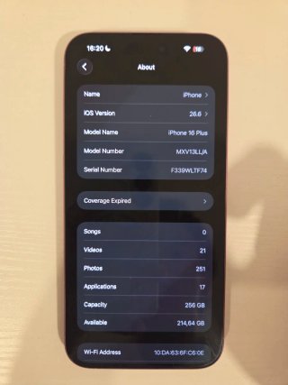 iPhone 16 Plus 256GB