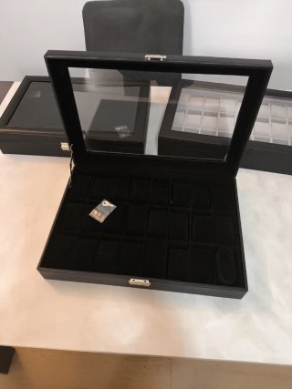 Scatola porta orologi 24 posti