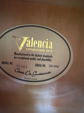 Guitarra Valencia Clásica