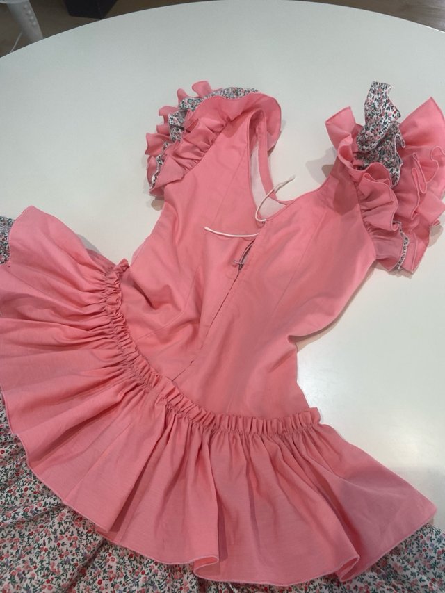 27 Vestido de flamenca ligero rosa
