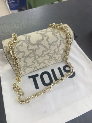 Bolso Tous Beige y Dorado