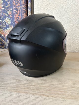 Casco de moto integral negro talla L