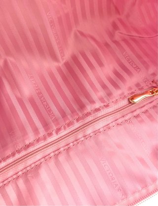Bolso Grande Victoria's Secret Rayas Rosas y Blanc