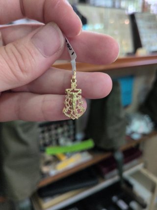 Cruz del Mar Cristo Oro 18k