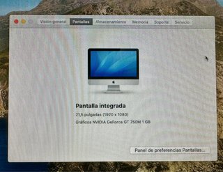 Apple iMac 21.5 Plata