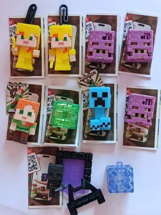 Lote Minecraft Kinder Joy 10 Figuras