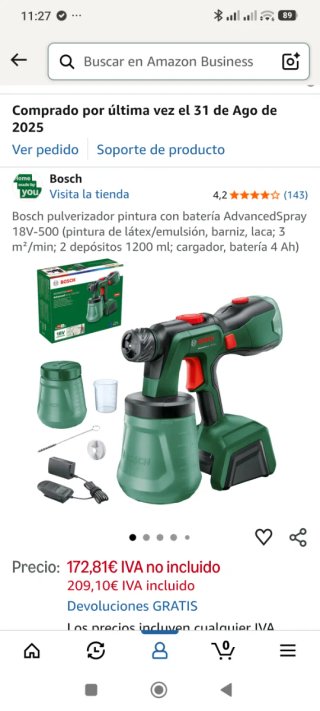 Pulverizador Bosch AdvancedSpray 18V-500