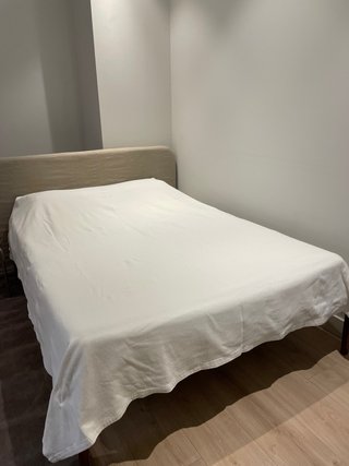 Colcha Zara Home beige/blanco Para cama de 1,50