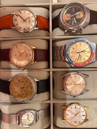 Lote de 8 relojes: Omega, Seiko, Longines