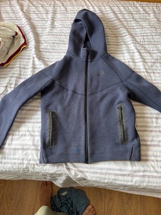 Sudadera original Nike Tech Azul, Talla L niño. O