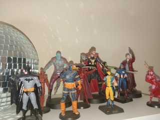 Figuras Marvel y dc de plomo