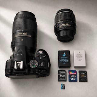 Cámara Nikon D5300 + Objetivos + Accesorios