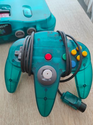 Consola Nintendo 64 Clear Blue + Mando