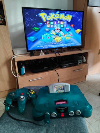 Consola Nintendo 64 Clear Blue + Mando