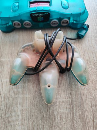 Consola Nintendo 64 Clear Blue + Mando
