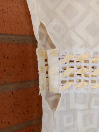 Conjunto lencería camisón y bata amarillo