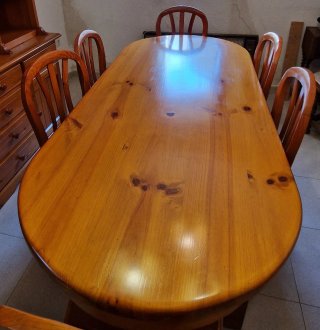 Muebles comedor madera maciza