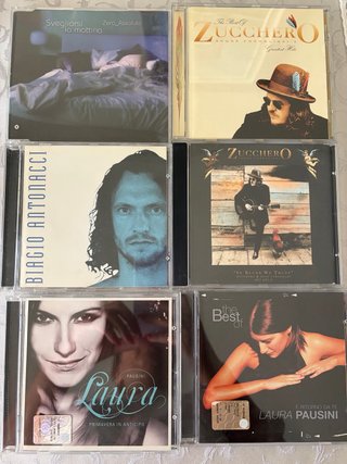 Vendo 6 cd musicali di artisti italiani
