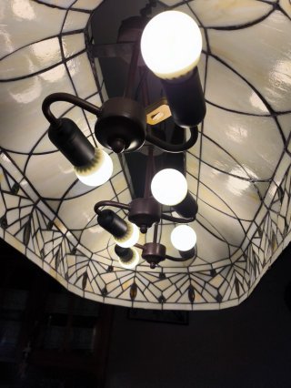 Lampada Tiffany in Cristallo e Metallo