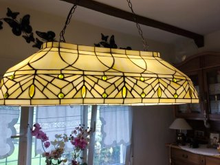 Lampada Tiffany in Cristallo e Metallo