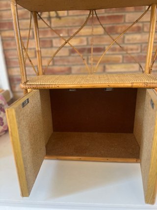 Conjunto 3 Estanterías Mimbre Bambú
