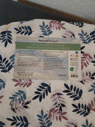 Juego de cama Percal Portugal 3 piezas