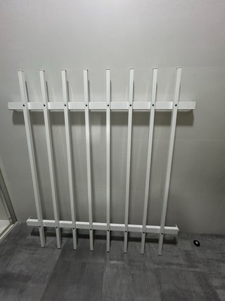 Reja aluminio lacado blanco Ancho 110 cm Alto120cm