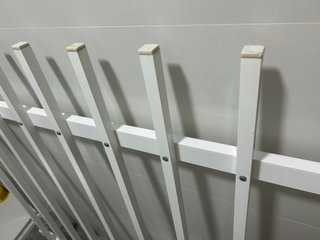 Reja aluminio lacado blanco Ancho 110 cm Alto120cm