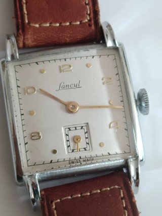 Orologio Lancyl Vintage con Cinturino in Pelle